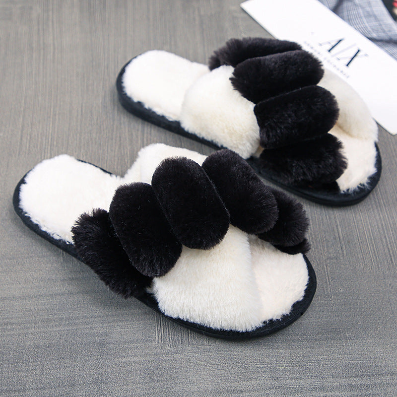 Women's Home Warm Casual Plush Slippers