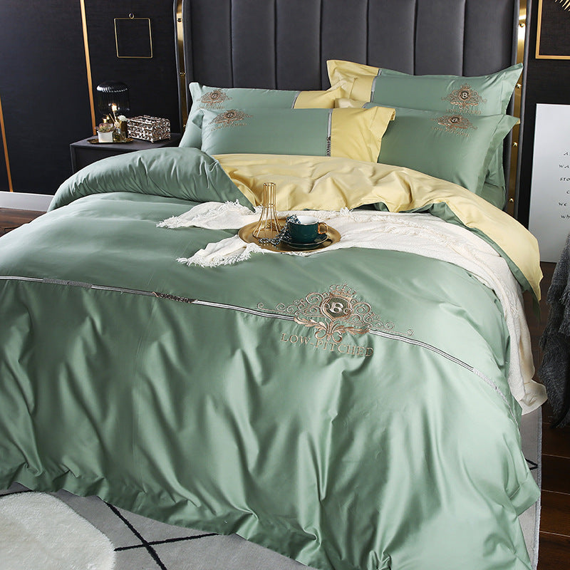 Luxury Embroidered Skin-friendly Quilt Cover Bedding