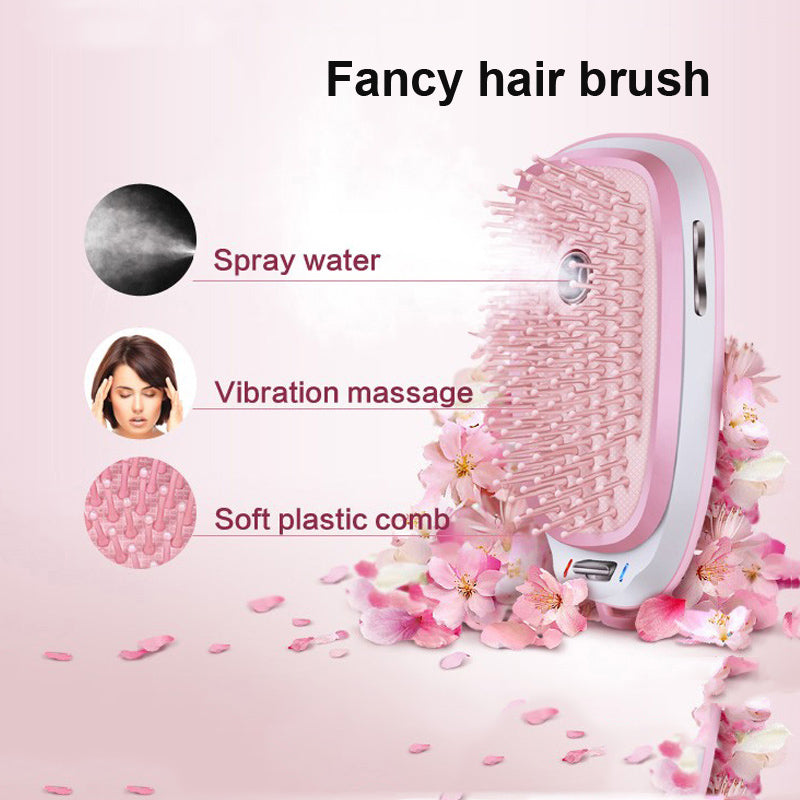 Electric Head Massage Comb Steam Anti-static Hair Care Lithium Battery