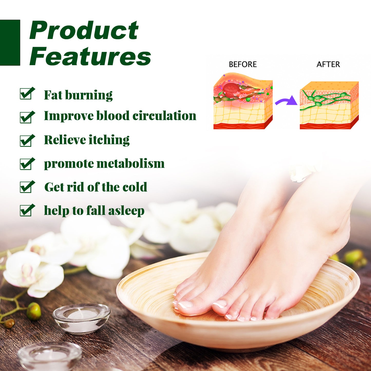 Toning Concentrated Foot Bath Dredge Lymphatic Small Waist