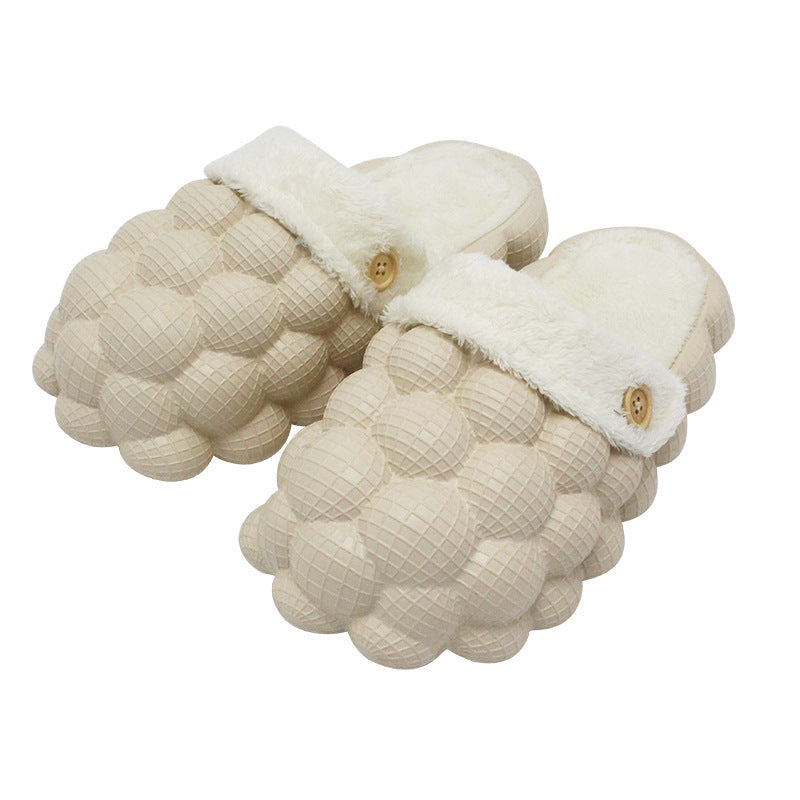 Lychee Bubble Cotton Slippers Trend