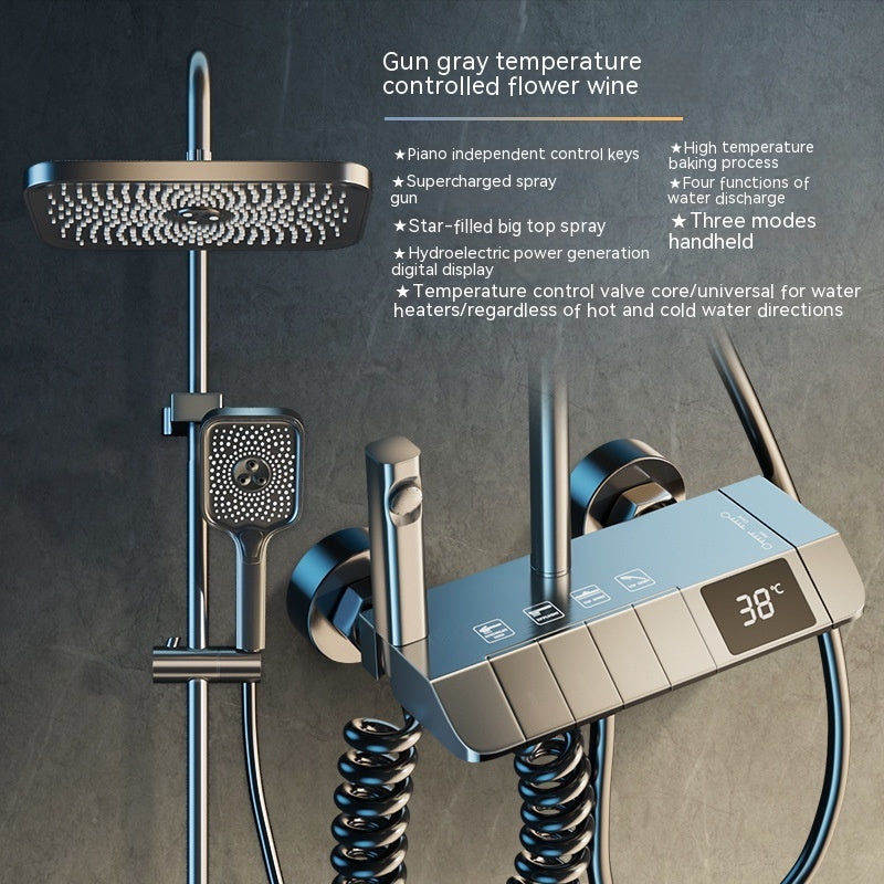 Gray Shower Head Set