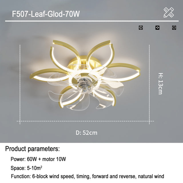 Luxury Intelligent Suction Fan Lamp