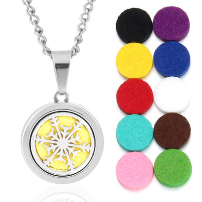 Oils Diffuser Necklace Locket Pendant Free With Pcs Oil Pads