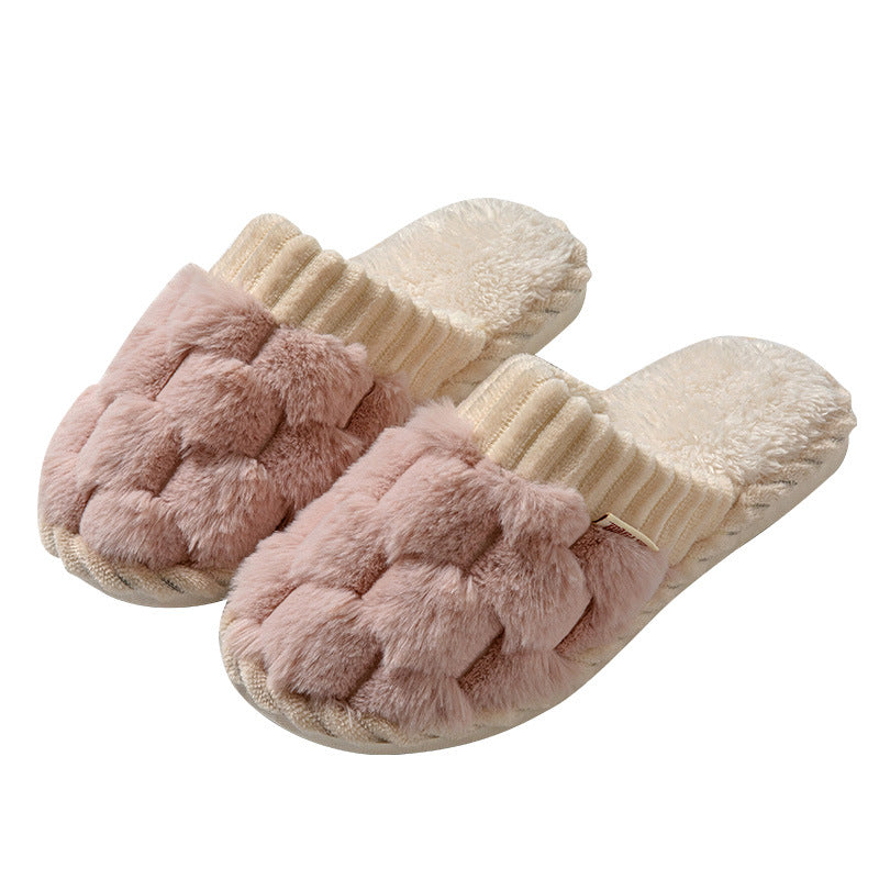 Platform Couple Plush Slippers